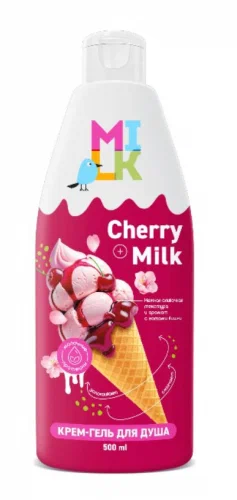 MILK крем-гель д/душа молоко и вишня 500мл